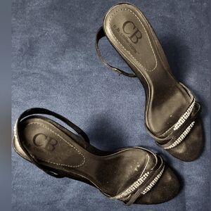 SALE$7.*or2for$10*CB Collection Black Heels W/Bling